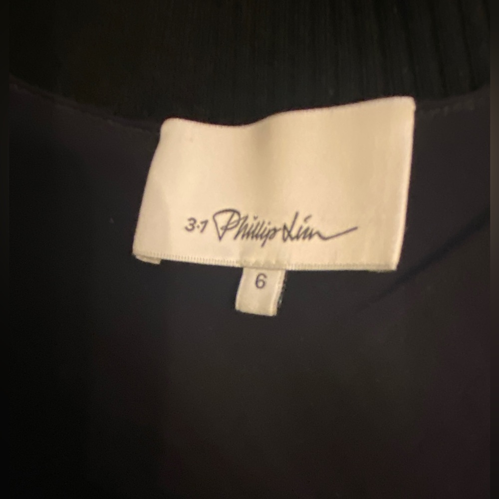 3.1 Phillip Lim Wool Knit Silk Midi Dress - Picture 7 of 7